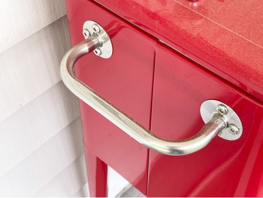 Retro Style Coca-Cola Cooler On Casters
