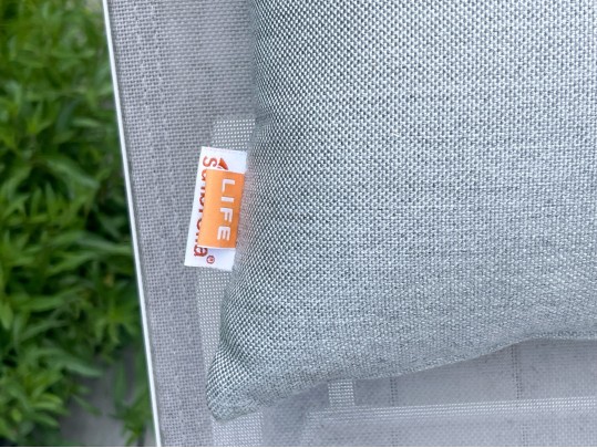 Pair Of Life Brand Outdoor Chaise Lounges With Tray Top Table