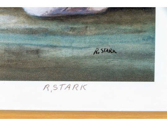 Roger Stark (American, 20th C.) Four Signed Prints Depicting Pigs