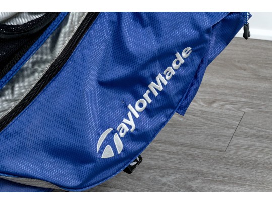 Taylor Made Golf Bag With Assorted Clubs