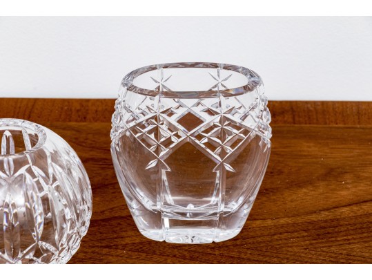 Collection Of Two Waterford Cut Crystal Vases