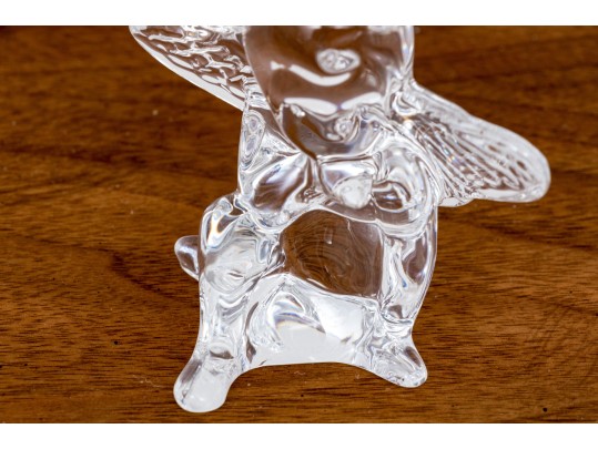 French, Baccarat Crystal Cherub Form Figure