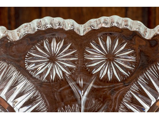 Ornate Vintage Glass Punch Set