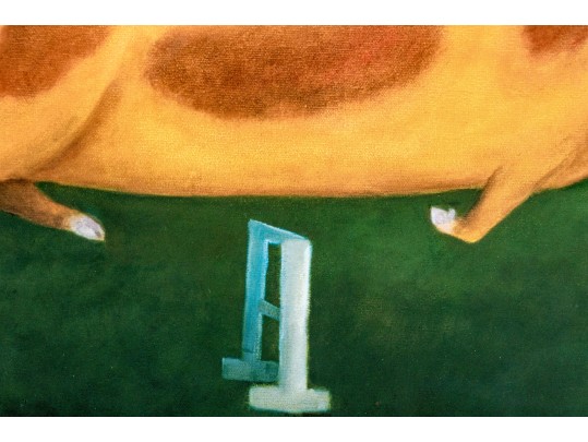 Roger Stark (American, 20th C.) Four Signed Prints Depicting Pigs