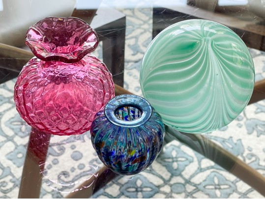 Collection Of Three Art Glass Pieces Including Matthew Larwood
