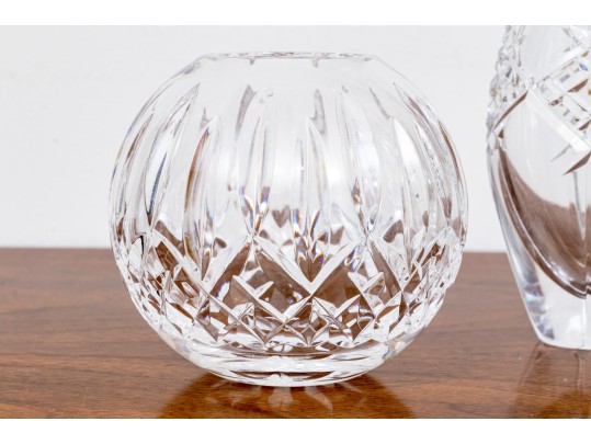 Collection Of Two Waterford Cut Crystal Vases