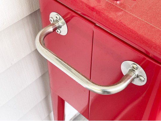 Retro Style Coca-Cola Cooler On Casters