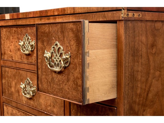 Classic Baker Furniture George III Style Flip-Top Bachelor Chest