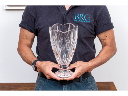 Marquis By Waterford Canterbury Cut Crystal Footed Vase