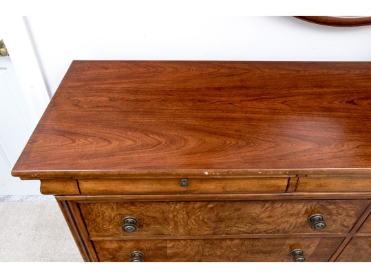 Ethan Allen Townhouse Burl Veneered Dresser