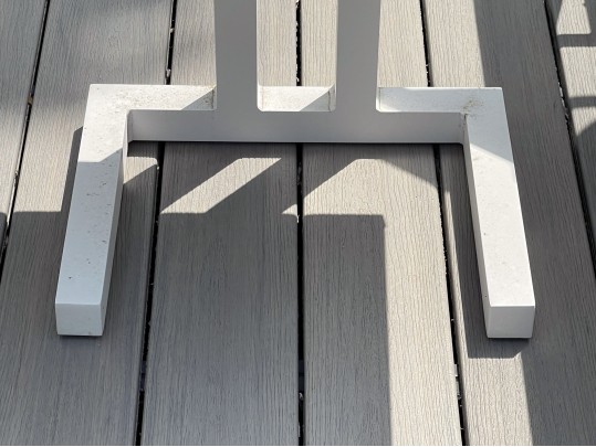 Pair Of Life Brand Outdoor Chaise Lounges With Tray Top Table
