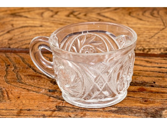 Ornate Vintage Glass Punch Set