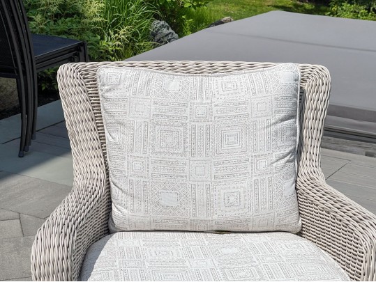 Pair Of Kingsley Bate “Sag Harbor” Woven Wicker Armchairs 