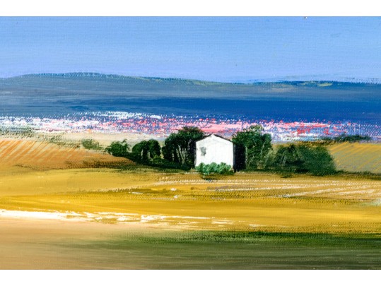 Signed Italian Oil Paintings Pastoral Landscapes