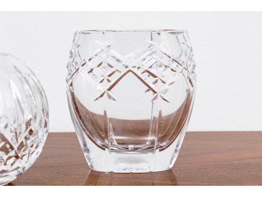 Collection Of Two Waterford Cut Crystal Vases