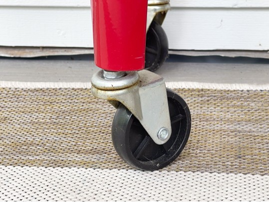 Retro Style Coca-Cola Cooler On Casters