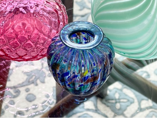 Collection Of Three Art Glass Pieces Including Matthew Larwood