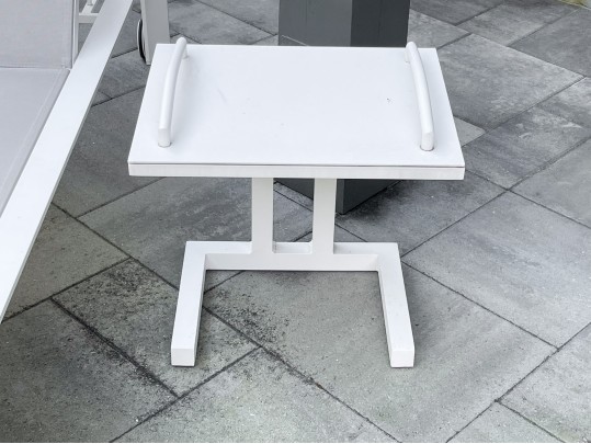 Life Brand Outdoor Chaise Lounge With Tray Top Table