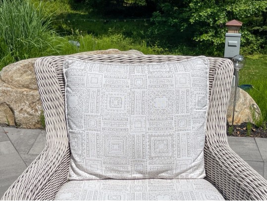 Pair Of Kingsley Bate “Sag Harbor” Woven Wicker Armchairs 