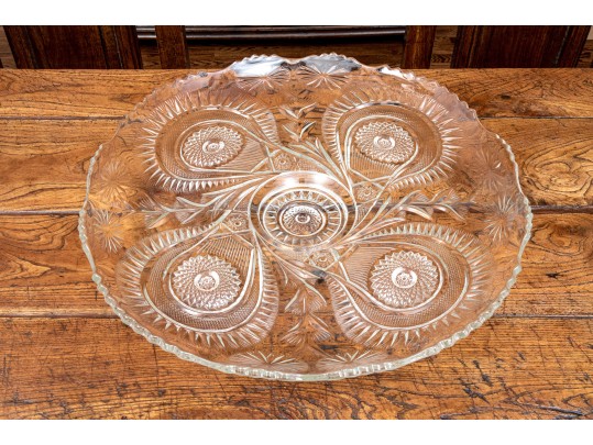 Ornate Vintage Glass Punch Set