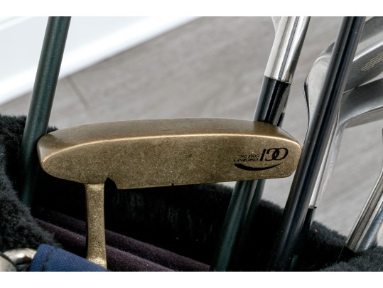 Golf Bag With Assorted Clubs