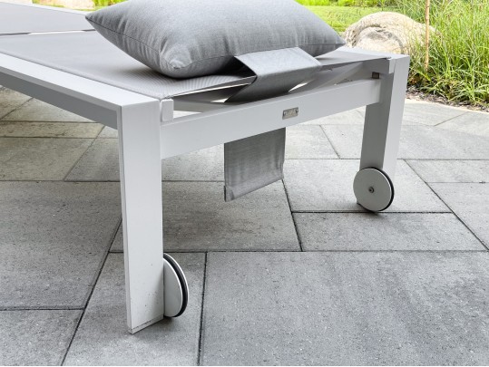 Life Brand Outdoor Chaise Lounge With Tray Top Table