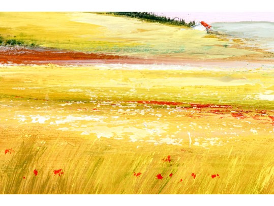 Signed Italian Oil Paintings Pastoral Landscapes