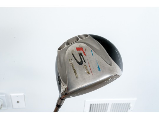 Taylor Made Golf Bag With Assorted Clubs