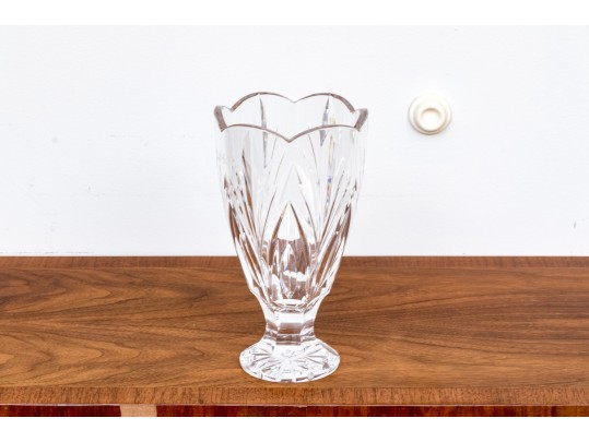 Marquis By Waterford Canterbury Cut Crystal Footed Vase