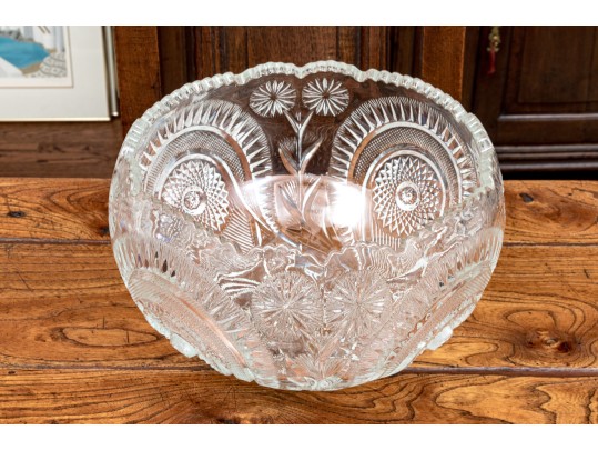 Ornate Vintage Glass Punch Set