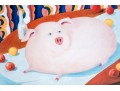 Roger Stark (American, 20th C.) Four Signed Prints Depicting Pigs