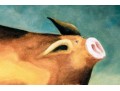 Roger Stark (American, 20th C.) Four Signed Prints Depicting Pigs