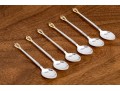 Set Of Six Sorensen Danish Sterling Silver Demitasse Spoons, 1.915 OZT