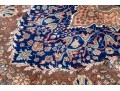 Vintage Turkish Hand-Knotted Wool Area Rug, 9'-8