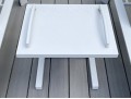 Pair Of Life Brand Outdoor Chaise Lounges With Tray Top Table