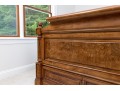 Ethan Allen King Townhouse Wentworth Burl Veneered Bed Frame