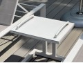 Pair Of Life Brand Outdoor Chaise Lounges With Tray Top Table