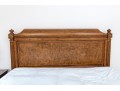 Ethan Allen King Townhouse Wentworth Burl Veneered Bed Frame
