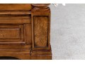 Ethan Allen King Townhouse Wentworth Burl Veneered Bed Frame