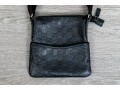 Gucci Guccissima Black Leather Crossbody Bag