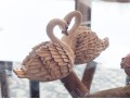 Arora Enameled Swan & Pig Form Boxes With Necklaces
