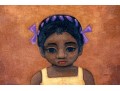 Luis Vezcali (Mexico, 20th C.) Oil On Masonite, Girl In Yellow