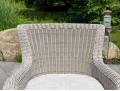 Pair Of Kingsley Bate “Sag Harbor” Woven Wicker Armchairs 