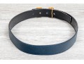 Hermes Constance Blue Leather Belt