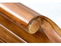 Ethan Allen King Townhouse Wentworth Burl Veneered Bed Frame