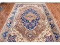 Vintage Turkish Hand-Knotted Wool Area Rug, 9'-8