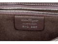 Salvatore Ferragamo Brown Leather Basketweave Handbag