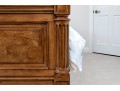 Ethan Allen King Townhouse Wentworth Burl Veneered Bed Frame
