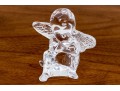 French, Baccarat Crystal Cherub Form Figure