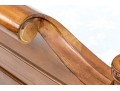 Ethan Allen King Townhouse Wentworth Burl Veneered Bed Frame